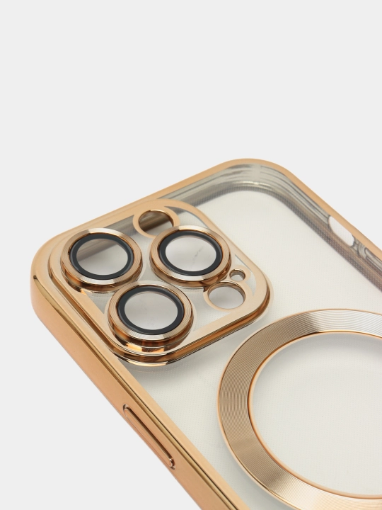 Чехол MagSafe для iPhone, 11, 12, 13, 14, 15 Pro, Max, mini, прозрачный силикон