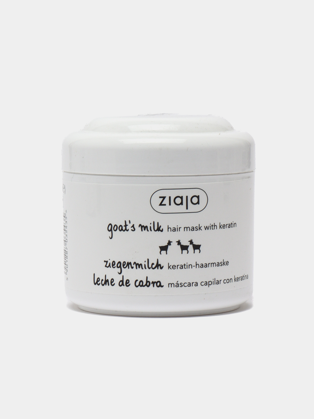 Soch uchun niqob "Echki suti", keratin bilan mustahkamlash, 200 ml - 