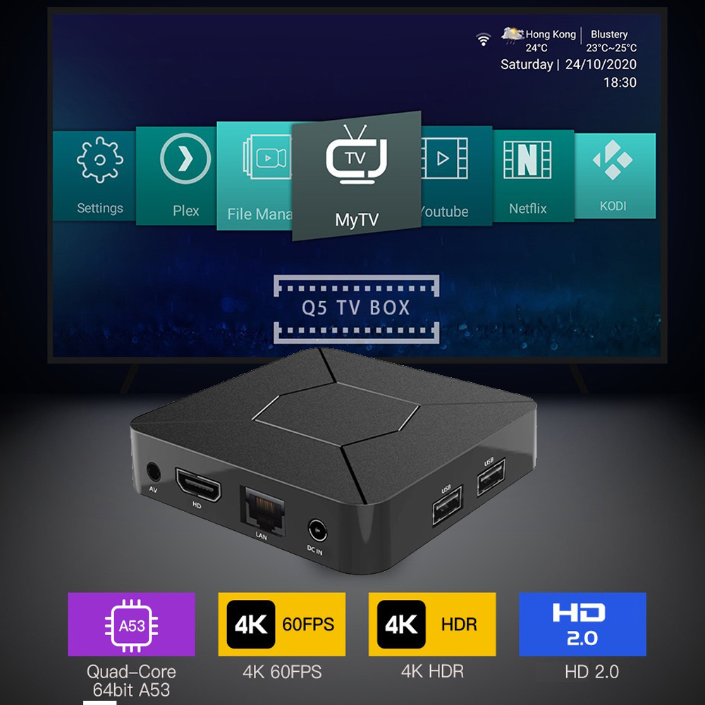Смарт TV Box Q5, приставка для телевизора Android x96 купить по низким ...