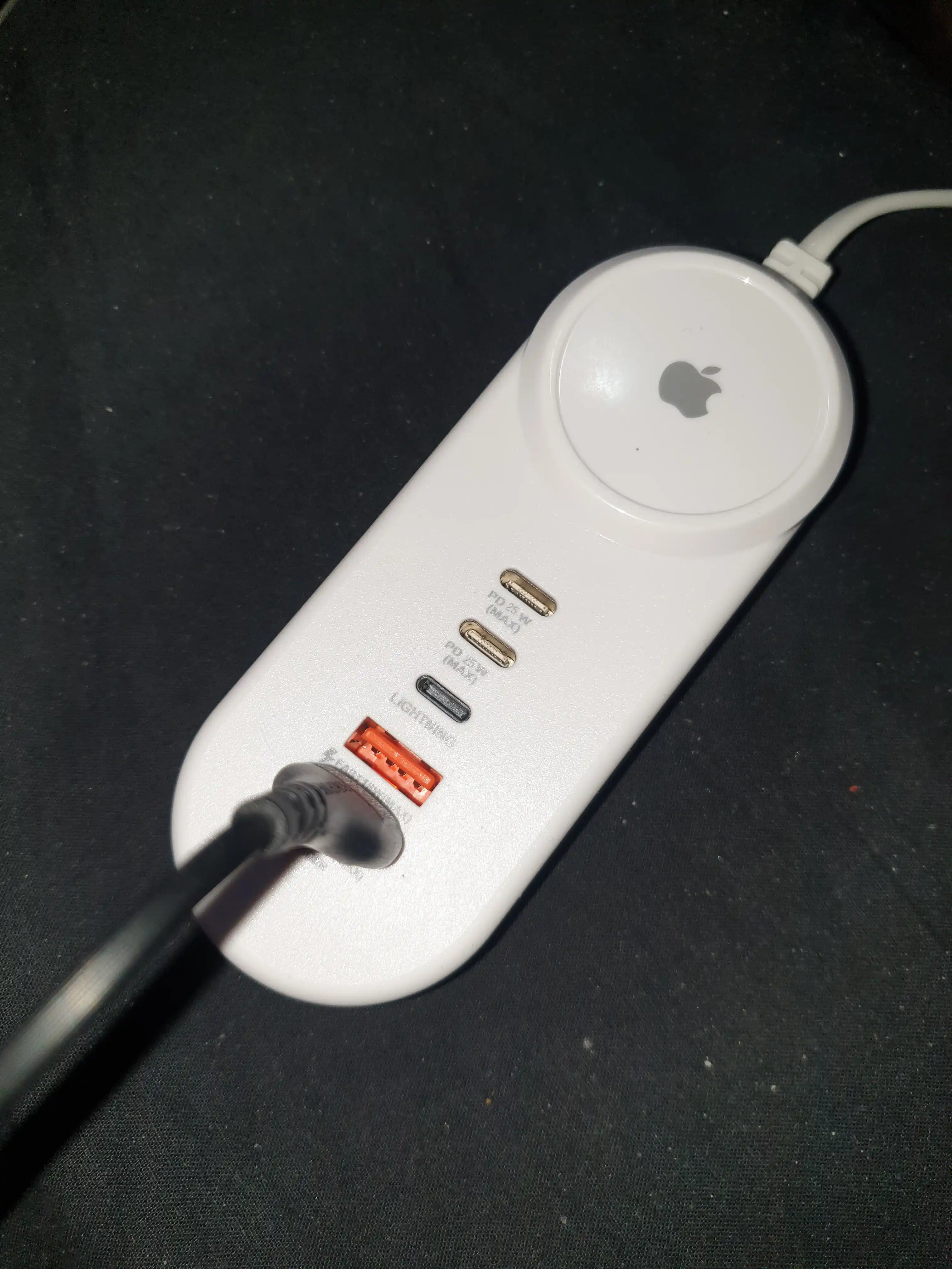 Универсальное зарядное устройство удлинитель, с 5 портами, 2 USB, 2 Type C, 1 Lightning