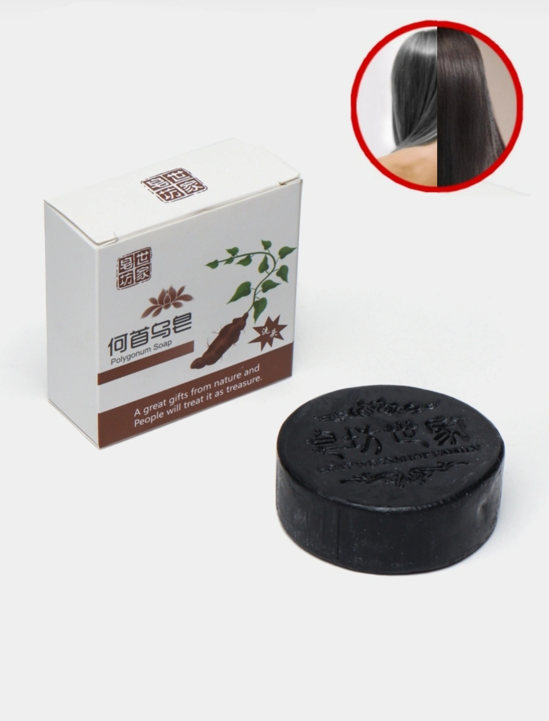 Купить Мыло против выпадения волос Polygonum, для роста и укрепления ...