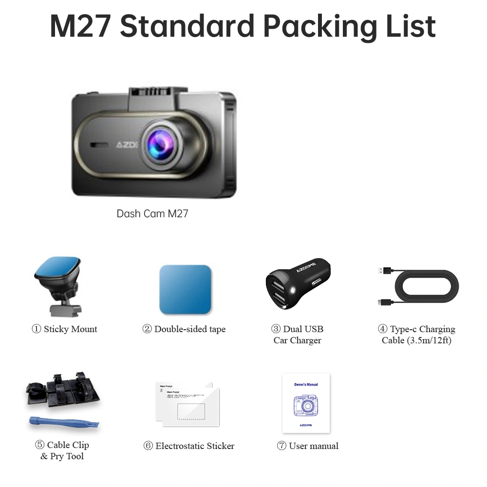 Видеорегистратор Azdome M27 2K DVR фото