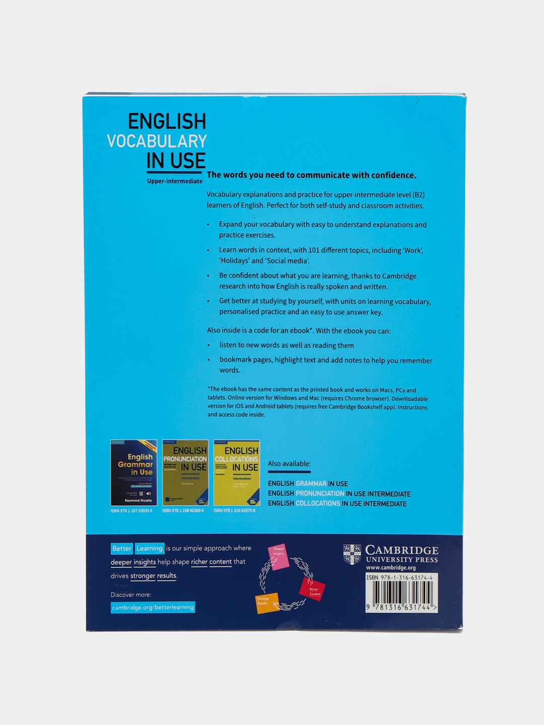 Michael McCarthy, English Vocabulary in Use. Upper-intermediate (Fourth  edition) купить по низким ценам в интернет-магазине Uzum (397208)