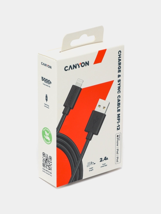 Зарядный кабель MFIC12 CANYON