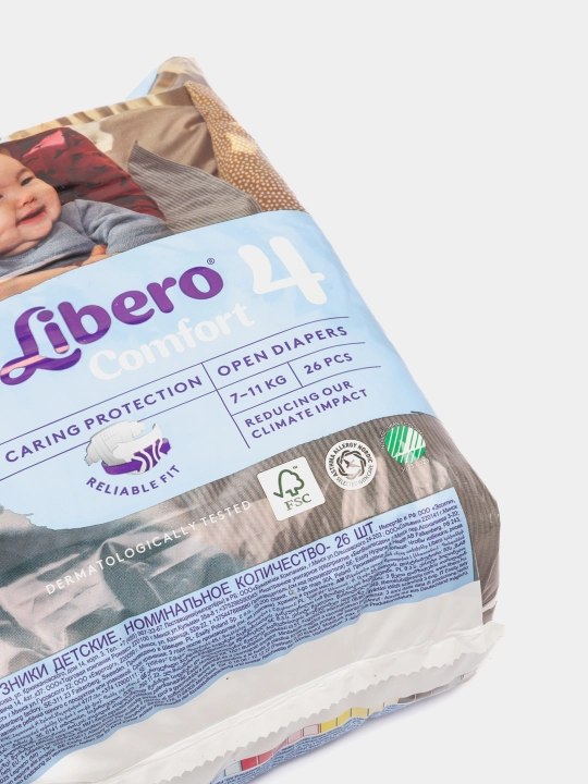Tagliklar Libero Comfort 4, 7-11 kg, 26 dona