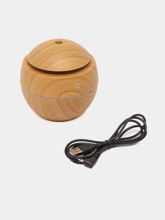 Uy va ofis uchun LED yoritgichli havo namlagichli tungi chiroq, USB, 300 ml