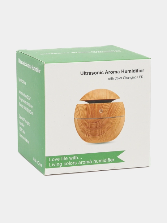 Uy va ofis uchun LED yoritgichli havo namlagichli tungi chiroq, USB, 300 ml