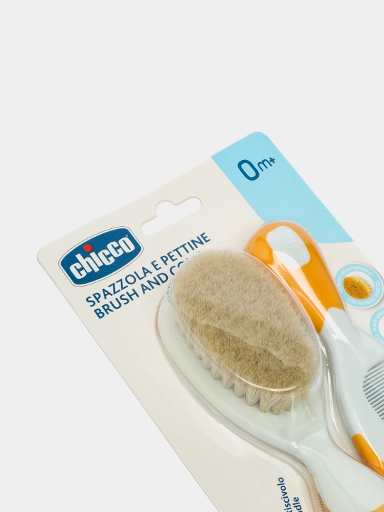 Набор, расческа и щетка, Chicco, 0м+