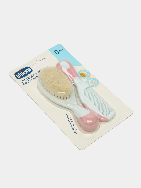 Набор, расческа и щетка, Chicco, 0м+