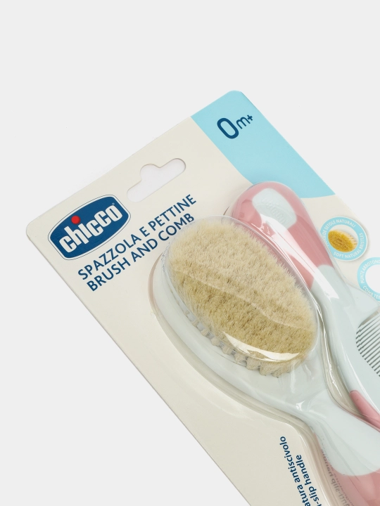 Набор, расческа и щетка, Chicco, 0м+