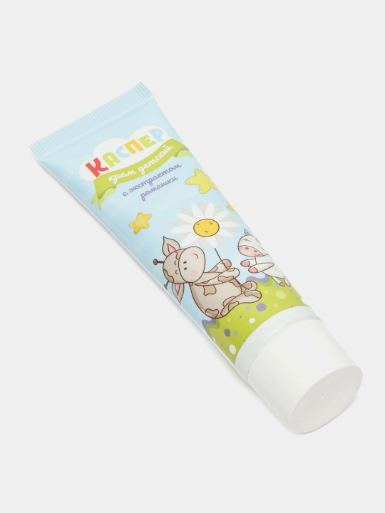Kosmetik bolalar kremi Kasper, romashka ekstrakti bilan, 40 ml