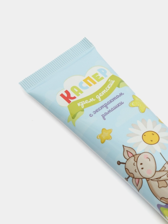 Kosmetik bolalar kremi Kasper, romashka ekstrakti bilan, 40 ml