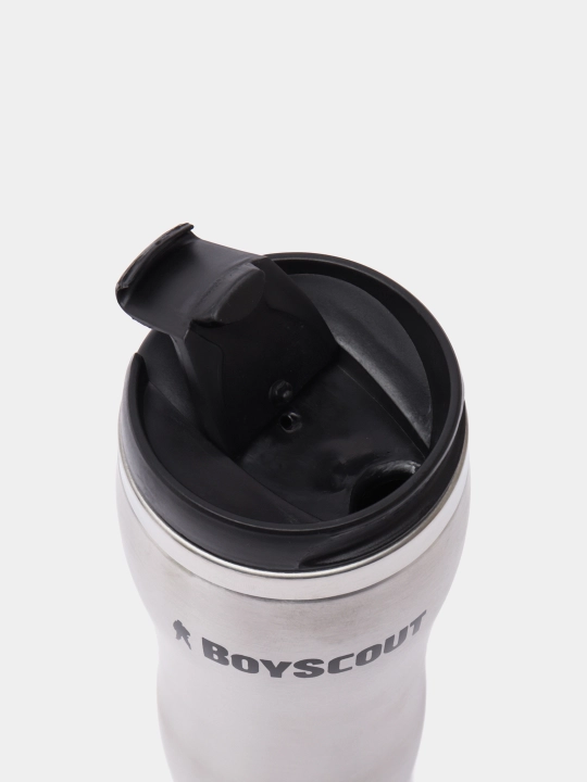 Termostakan, 430 ml, qopqoqli, zanglamaydigan po'latdan yasalgan, BoyScout