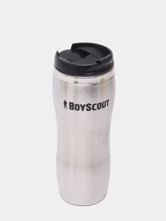 Termostakan, 430 ml, qopqoqli, zanglamaydigan po'latdan yasalgan, BoyScout