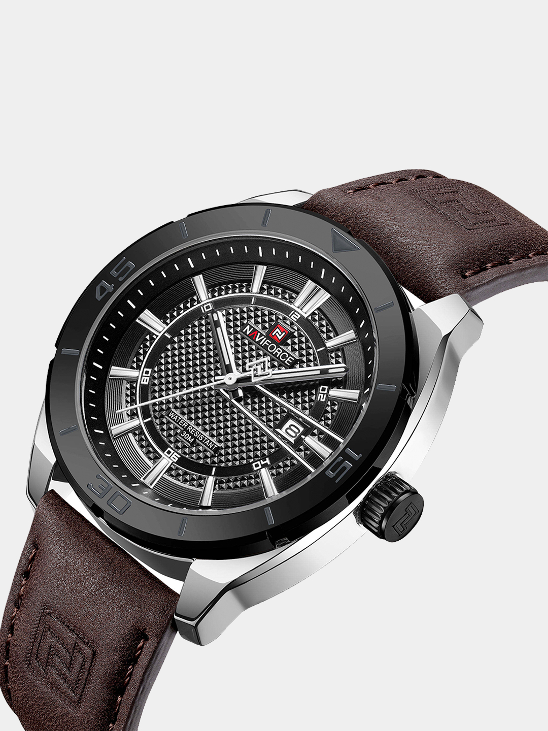 Мужские наручные часы Naviforce NF9209, с кожаным ремешком купить по ...