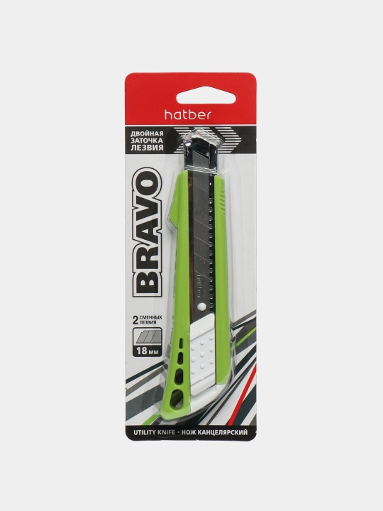 Kanselyariya pichog'i Hatber Bravo Auto-lock, 18 mm
