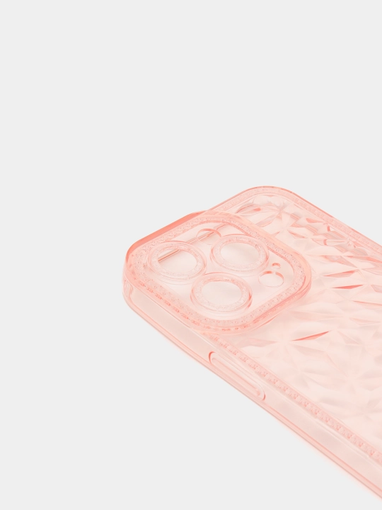 Блестящий, прозрачный чехол со стразами для IPhone