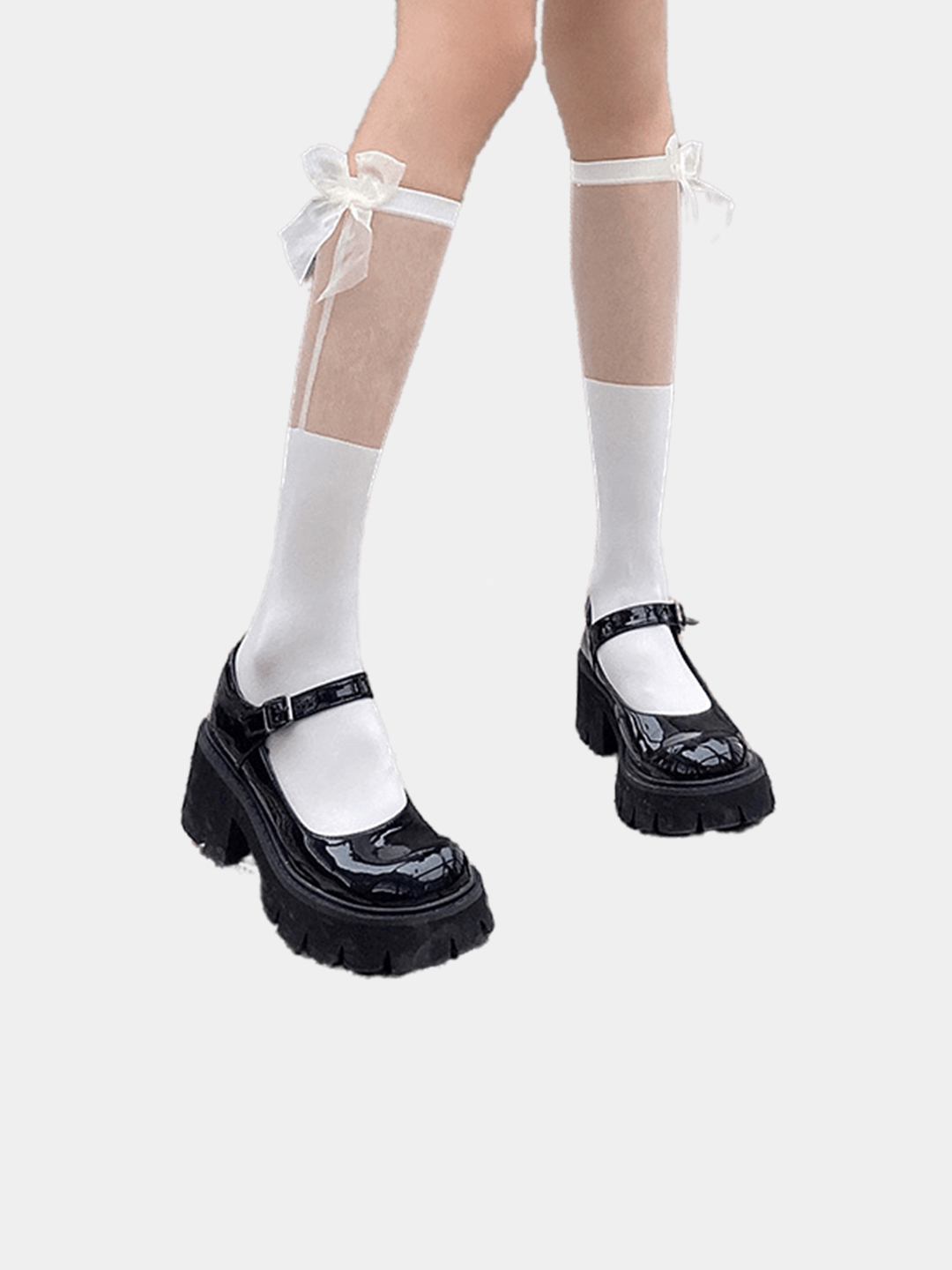 Гольфы черные и белые, гетры до колена, капроновые купить по низким ...