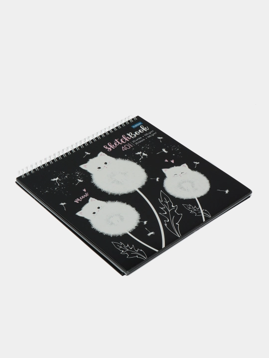 Блокнот SketchBook 28219 Одуванчиковые коты,  40 листов 40Б4Aгр 28219 q0000039 179