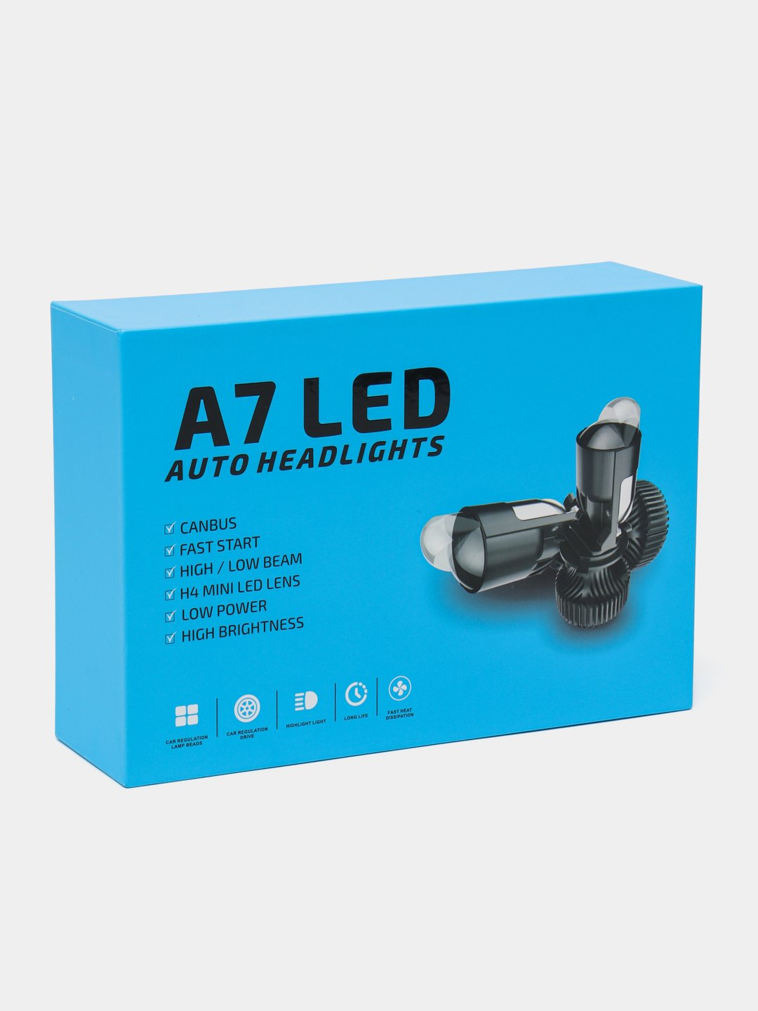 A7 LED светодиодные лампы с линзой H4 купить по низким ценам в интернет ...
