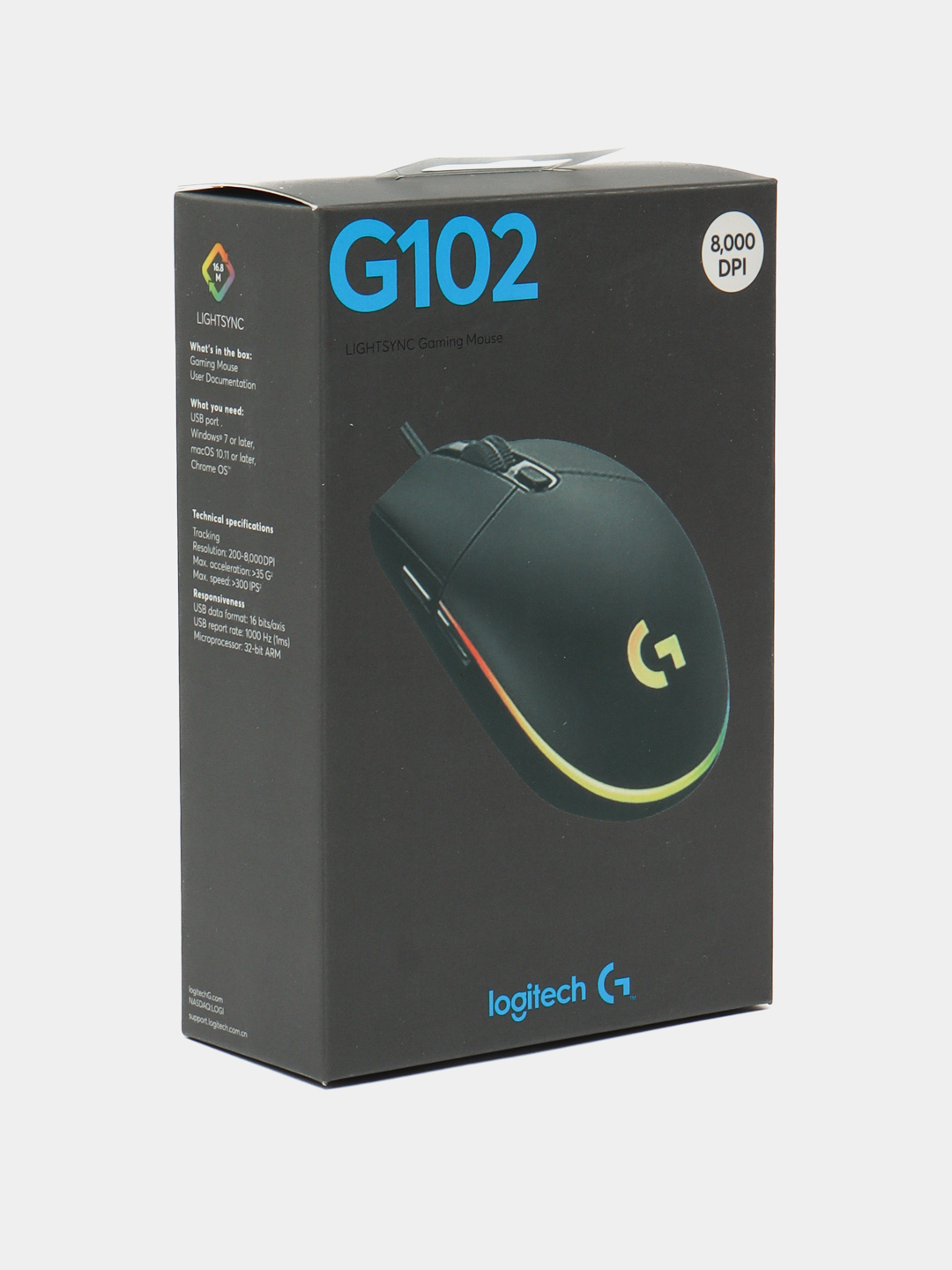 Проводная игровая мышь G102, с RGB подсветкой купить по низким ценам в ...