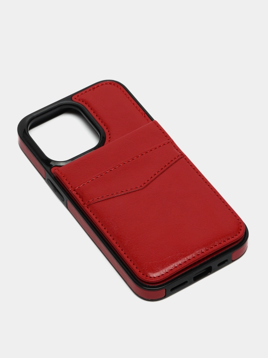 Universal g'ilof-kitobi, karta ushlagichi bilan, iPhone uchun