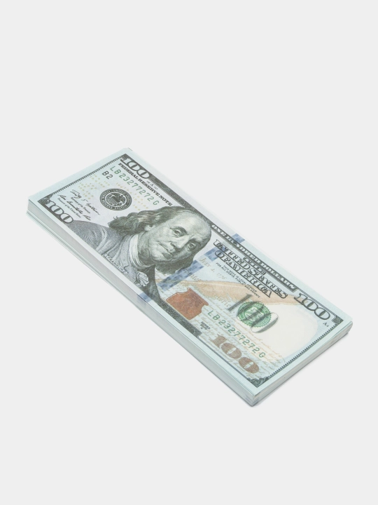Сувенирные купюры 100 и 50 $ для изготовления украшений и цветов, дарения в подарок