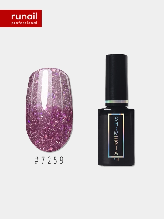 Gel-lak nurni aks ettiruvchi Shimeria Thermo, 7 rang, 7 ml