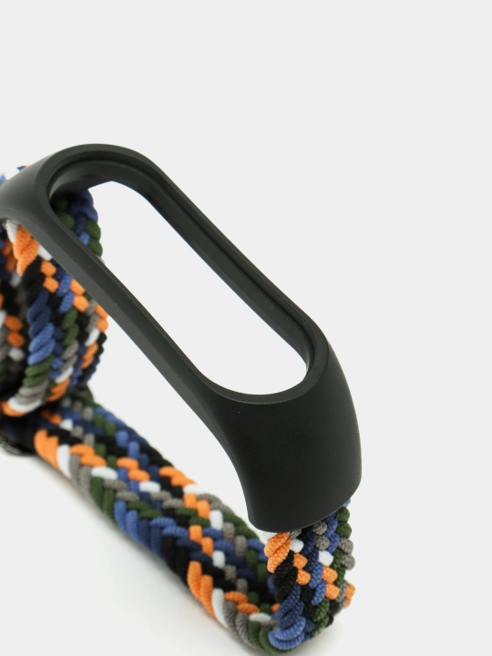 Ремешок сменный, нейлоновый, плетеный для Xiaomi Mi Band 7, 6, 5, 4, 3