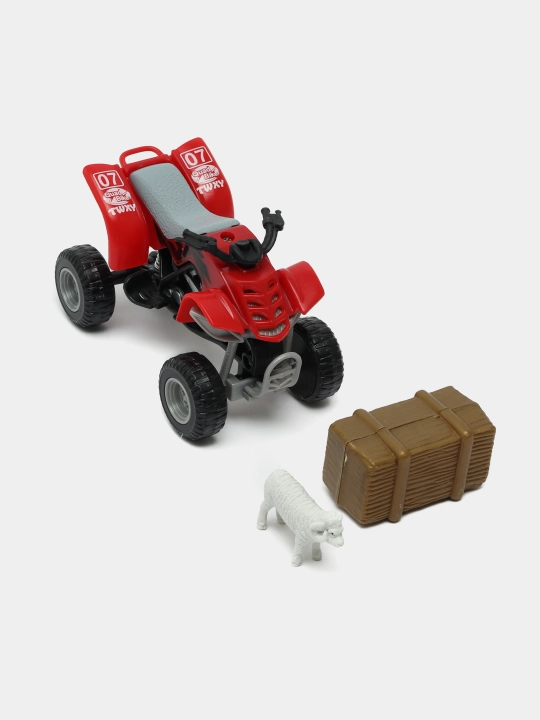 Fermerning ATV ''Teamsterz'', bolalar uchun, qizil