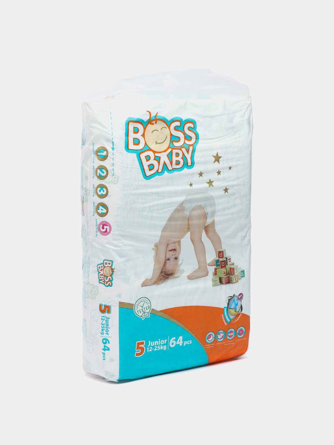 Подгузники Boss baby, размер 5, 11-25 кг купить по низким ценам в ...