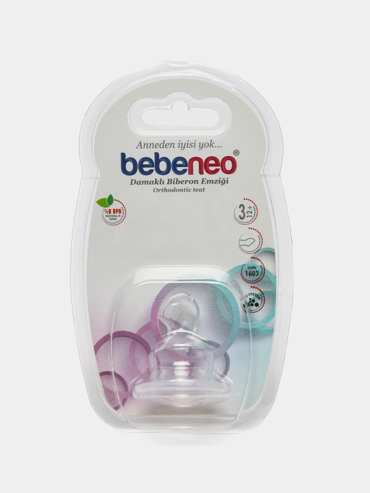 Ортодонтическая Соска для бутылочки Bebeneo 3, антиколиковая система от 12-18 месяцев - 