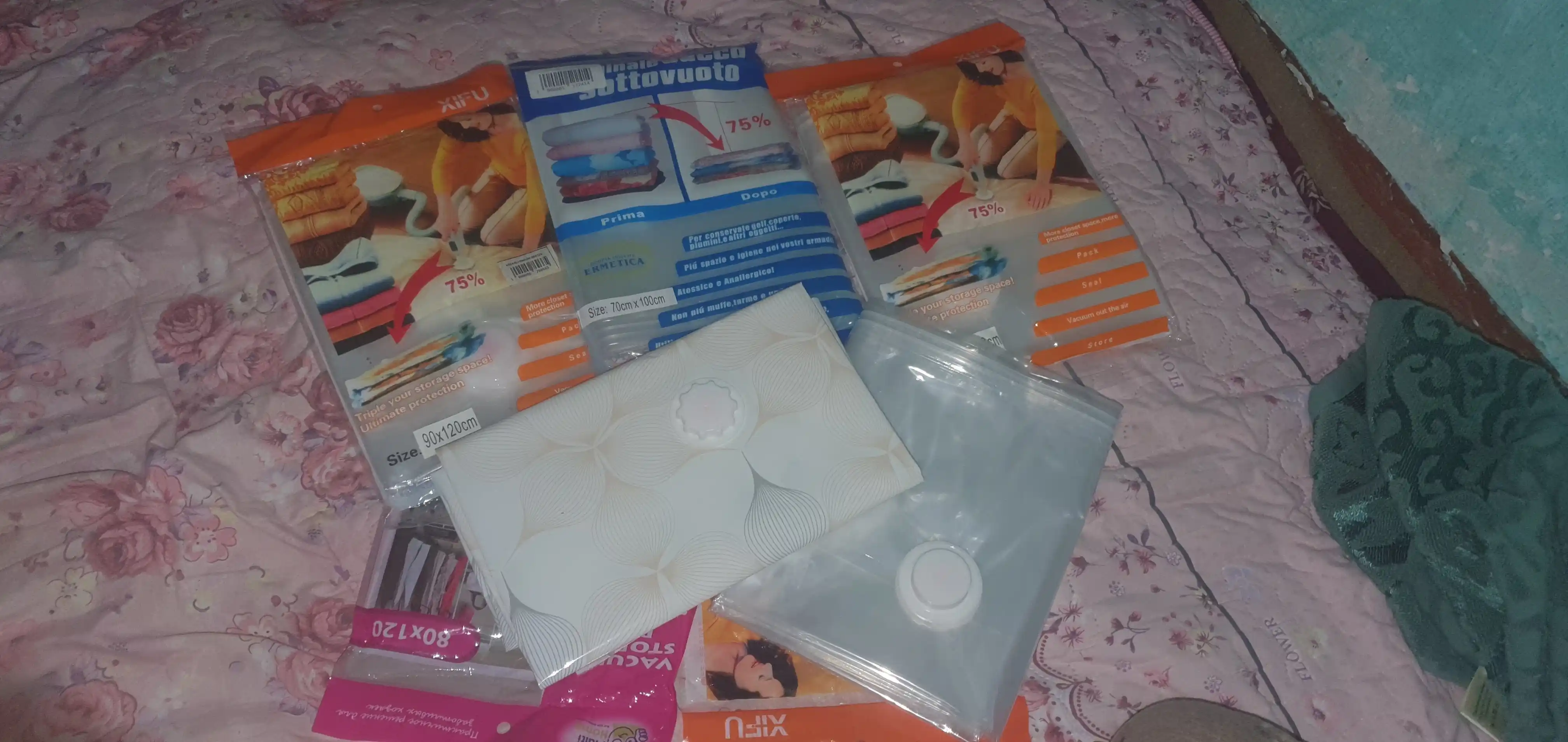 Ashyolarni saqlash uchun vakuum paketlar