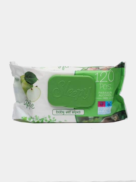 Nam salfetkalar Sleepy, "Apple", 120 dona