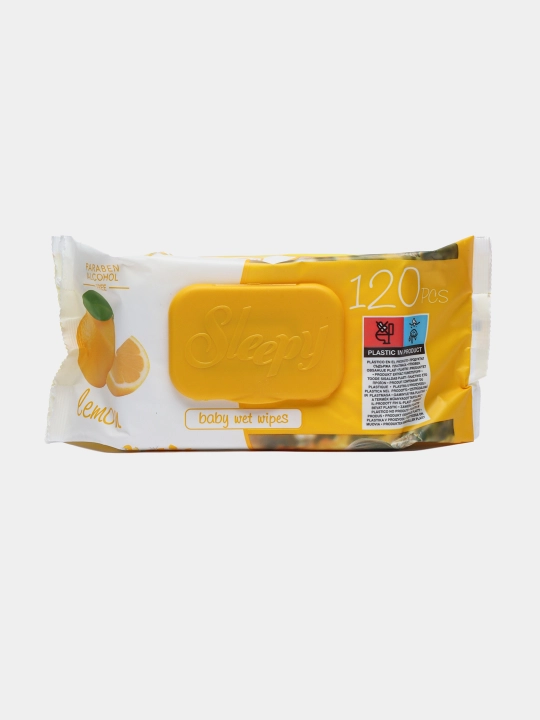 Nam salfetkalar Sleepy "Lemon", 120 dona