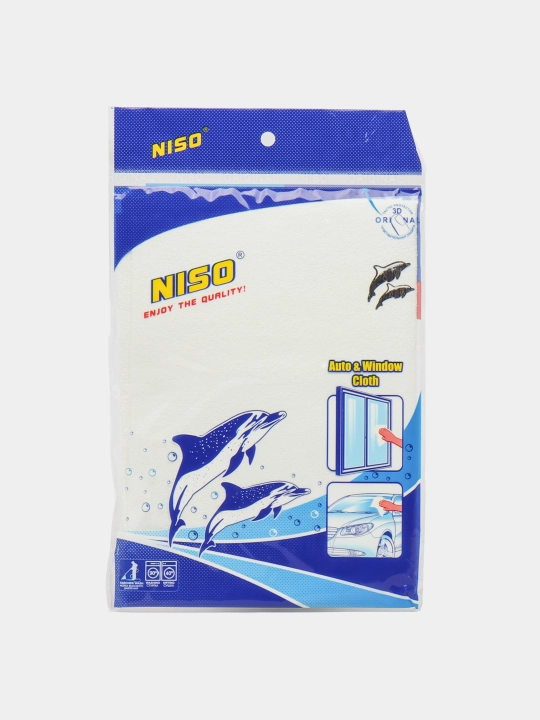 Universal latta-salfetka Niso Classic, avtomobil, deraza va oynalarni tozalash uchun 50x35 sm