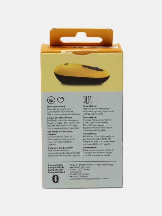 Simsiz sichqon Logitech POP Mouse emodzi bilan Blastyellow