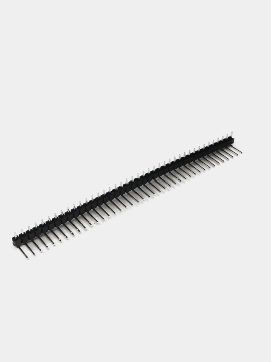 2.54 mm, bitta qatorli pinli ulagich, 90 daraja, 40 aloqalar, 5 dona