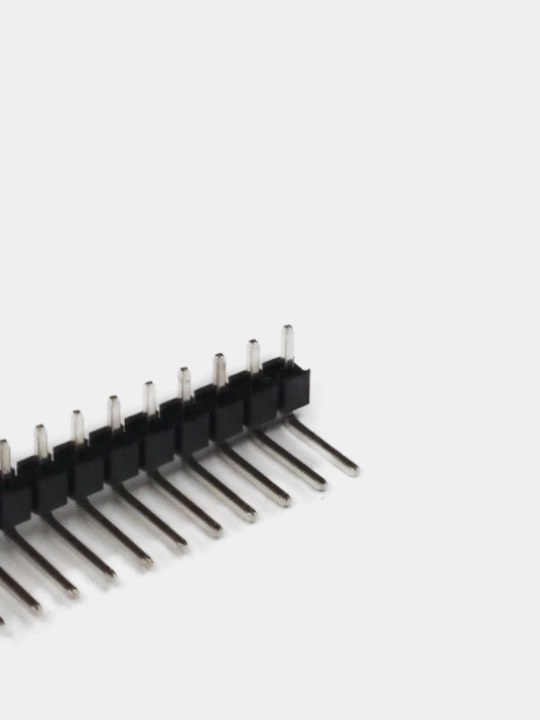 2.54 mm, bitta qatorli pinli ulagich, 90 daraja, 40 aloqalar, 5 dona