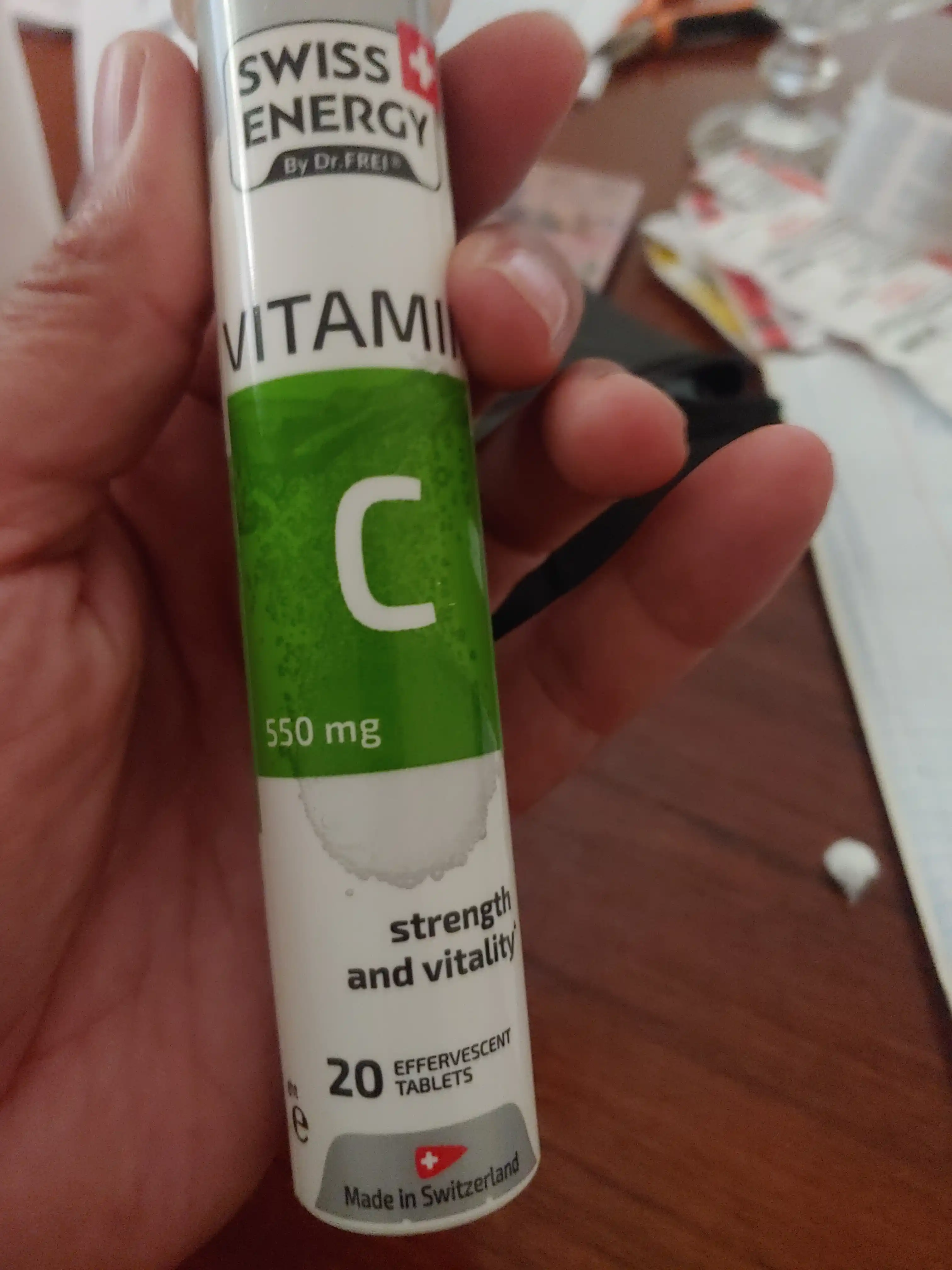 Vitamin C, eriydigan tabletkalar, Swiss Energy, 20 dona