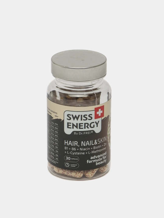Витамины для роста ногтей, здоровья и сияния кожи Swiss Energy Hair Nail & Skin, капсулы №30