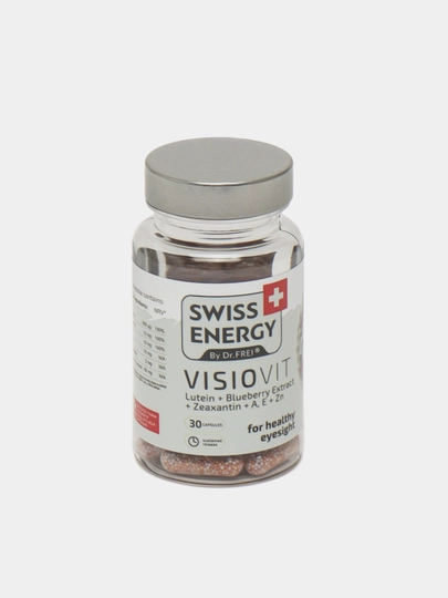 Витамины для глаз с цинком, капсулы 30 шт, Swiss Energy Visiovit