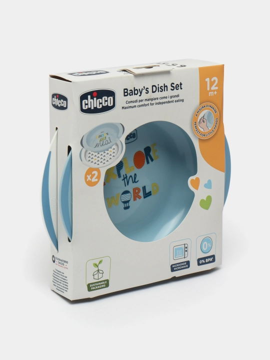 Набор тарелок, Chicco, 12 м+