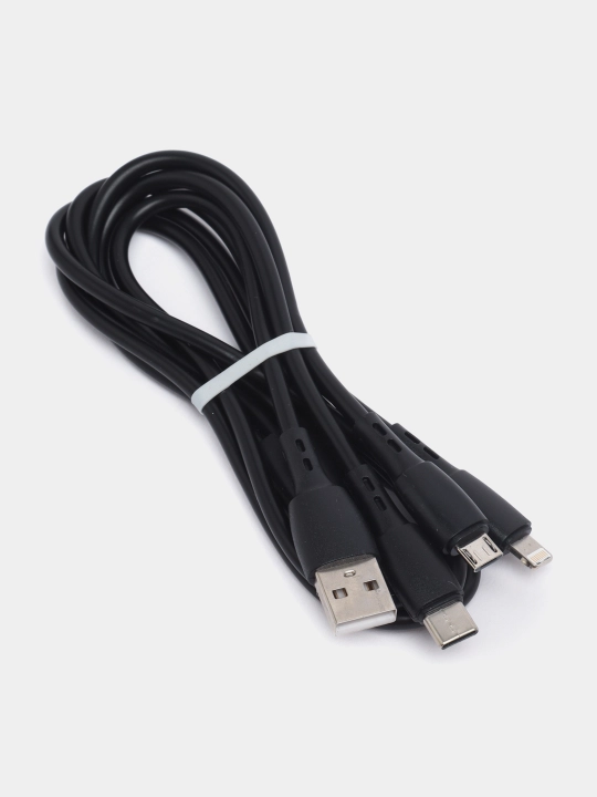 Zaryadlovchi kabel Borofone BX71, 3 tasi 1 da, A0098 - 