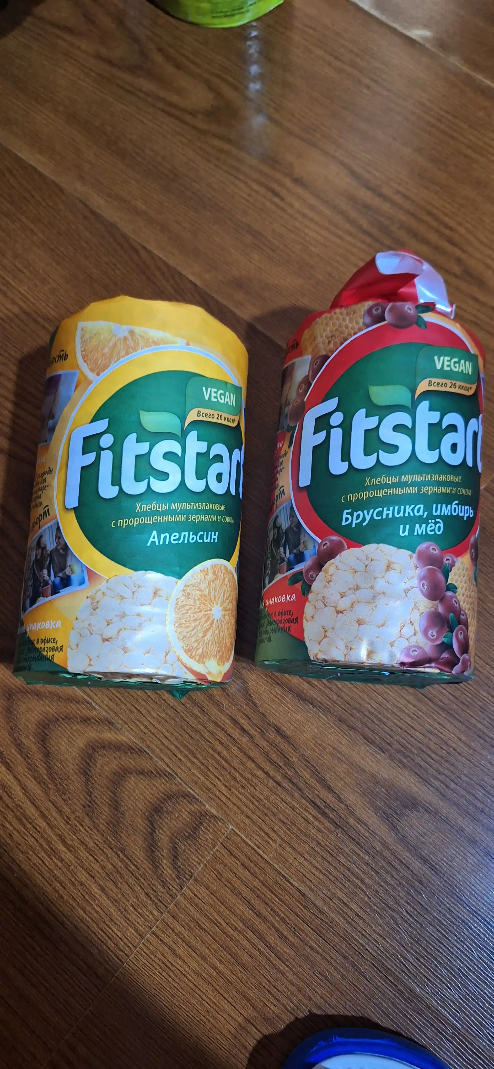 Хлебцы Fitstart мультизлаковые Брусника, Имбирь и Мёд, 100гр