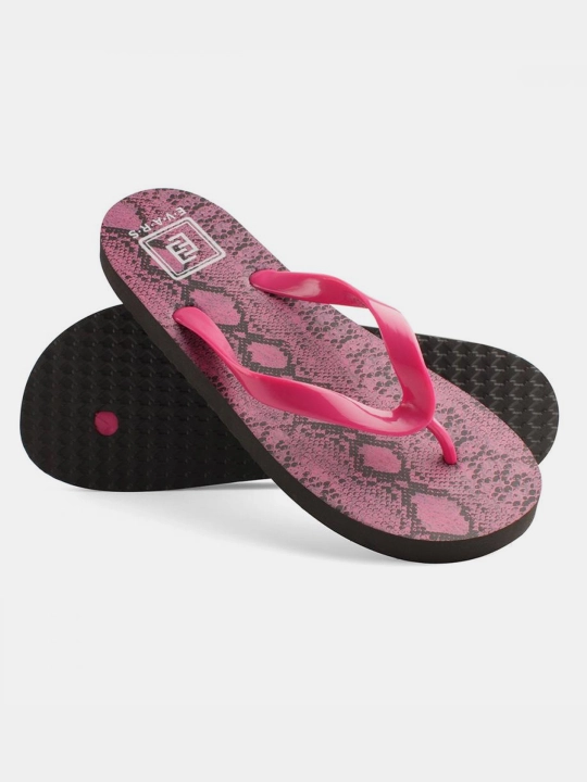 Сланцы женские Evars Snake Ruby, малиновый с чёрным