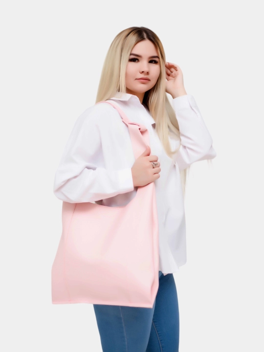 Ayollar uchun sumka-paket, eko-charmdan