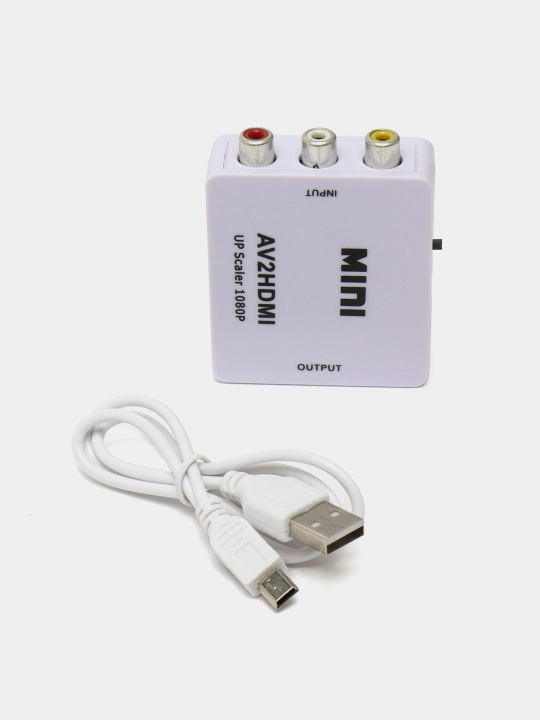 Конвертер HDMI в AV (RCA) и AV в HDMI, Видео адаптер для ТВ и приставок - 