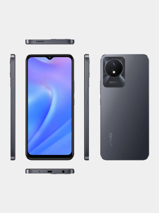 Смартфон Vivo Y02T, 4/64 ГБ, 6.51 HD Display, 5000 мА/ч