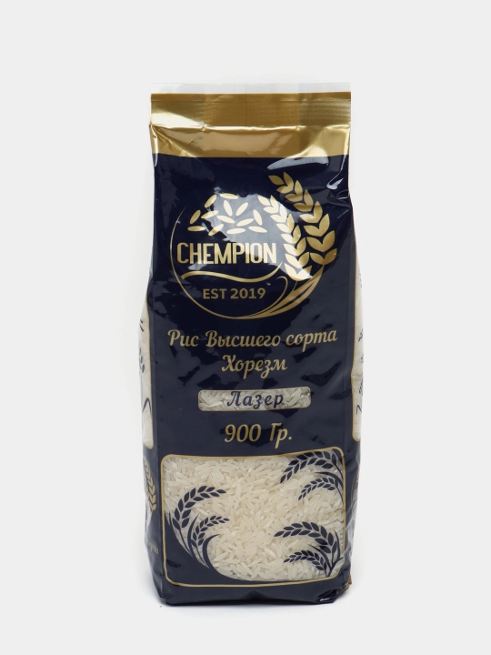 Рис "Лазер" Chempion Хорезм, высший сорт, 900 г